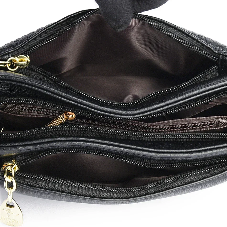 Fashion Print Large Capacity Soft Leather Luxury Handbag