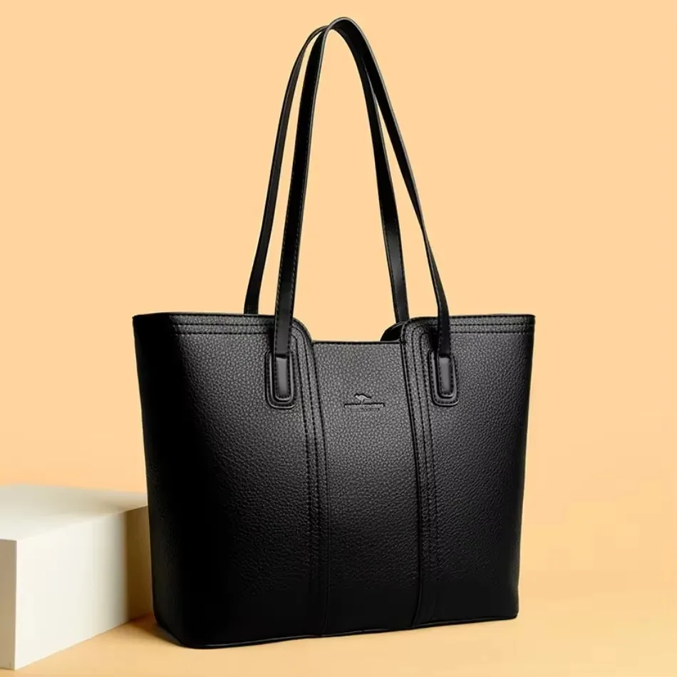 Fashion Print Large Capacity Soft Leather Luxury Handbag