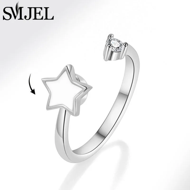 Sunflower Fidget Spinner Rings for Women