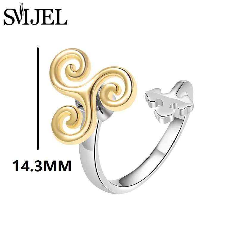 Sunflower Fidget Spinner Rings for Women