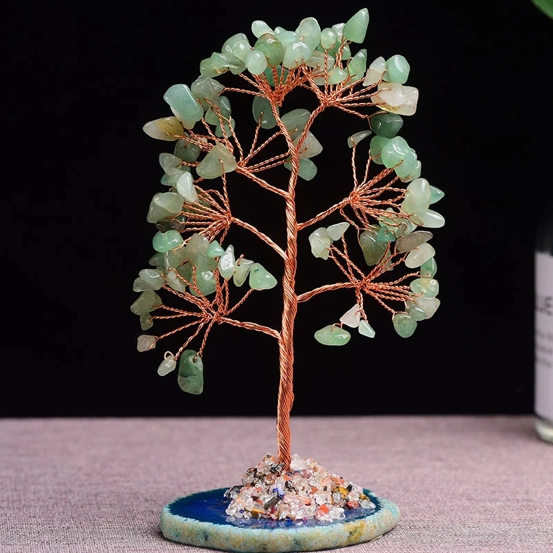 Mini Crystal Yoga Feng Shui Trees Home Decor