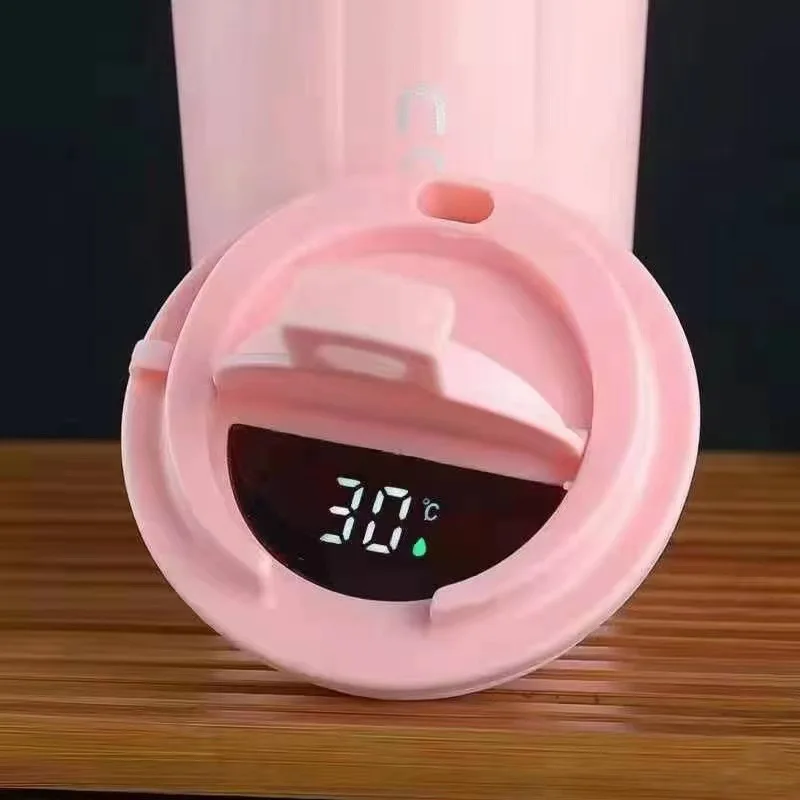 Stainless Steel 380/510ml Temperature Display Coffee Mug