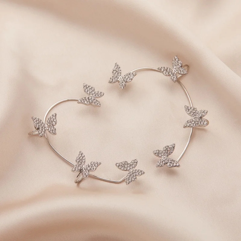 Korean Style Butterfly Ear Clips Without Piercing For Women