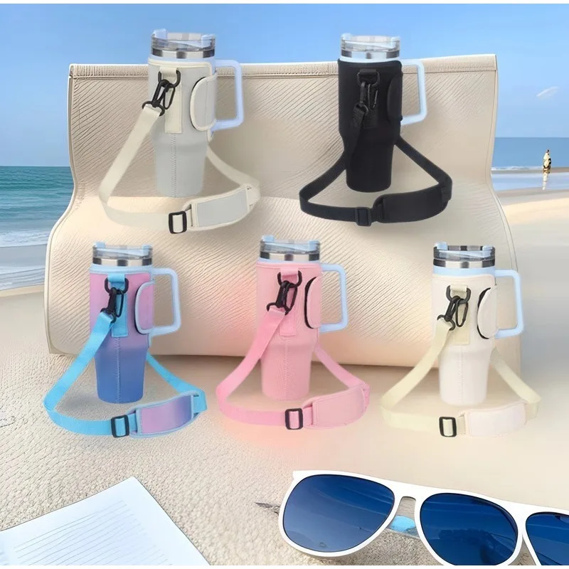 40oz Water Bottle with Carrier Bag Pouch Cover For Thermos