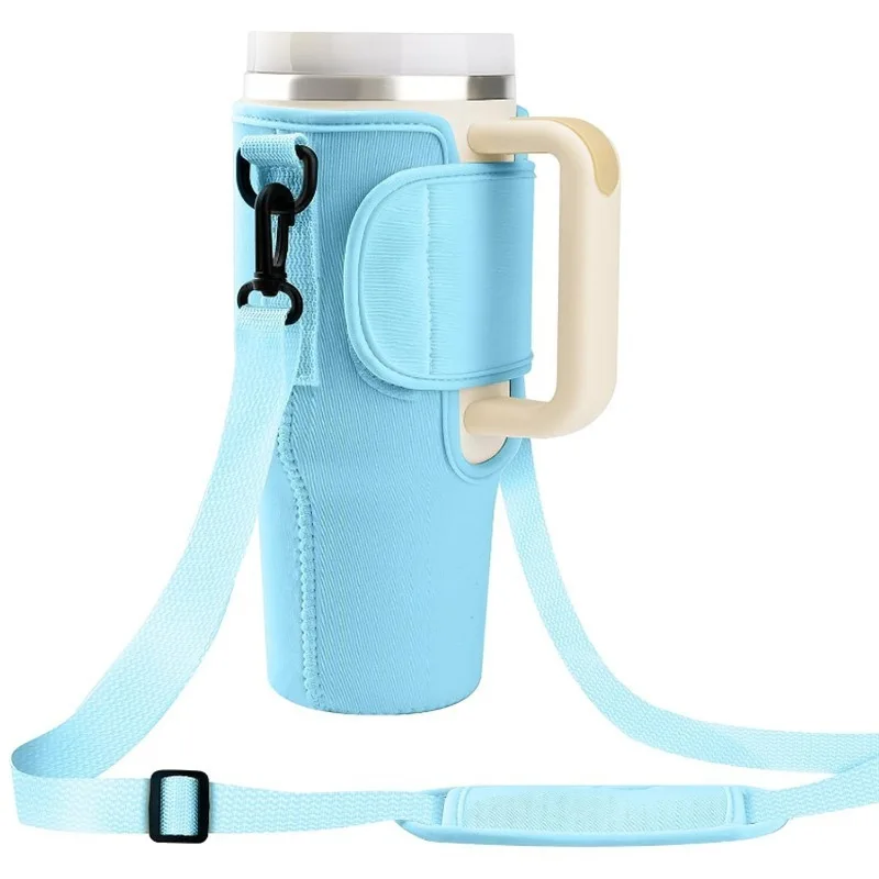 40oz Water Bottle with Carrier Bag Pouch Cover For Thermos