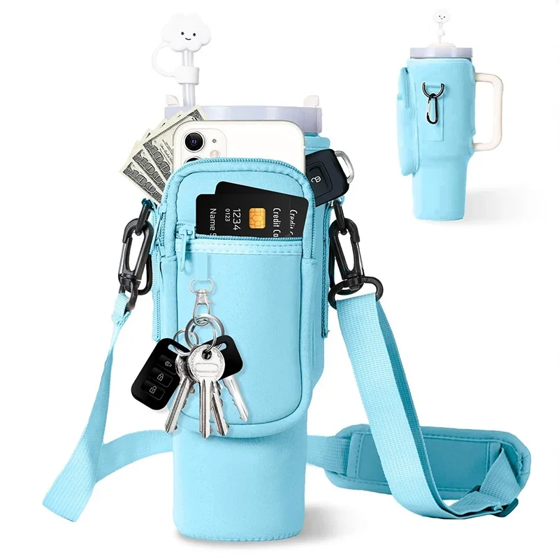 40oz Water Bottle Cover Bag Pouch With Adjustable Straps 40oz Water Bottle Cover Bag Pouch With Adjustable Straps