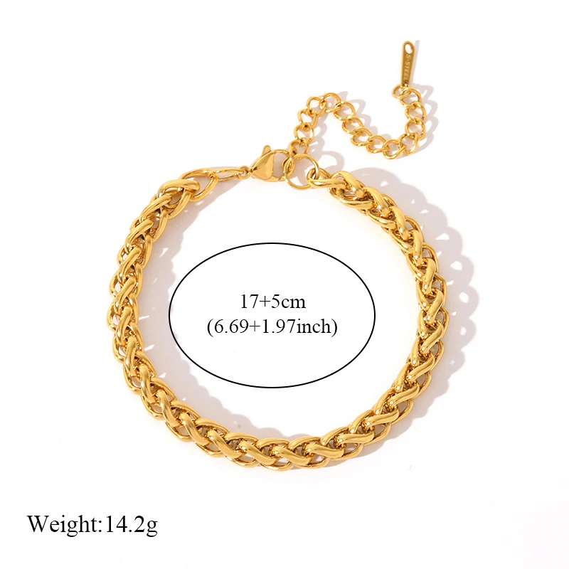 Stainless Steel Twisted Bracelet Bangles For Women