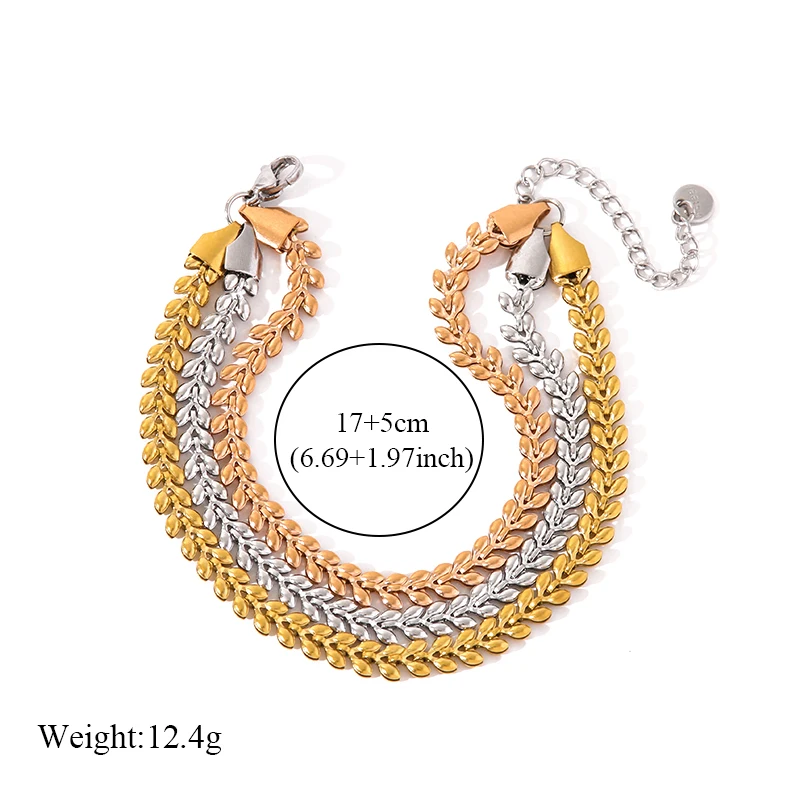 Stainless Steel Twisted Bracelet Bangles For Women