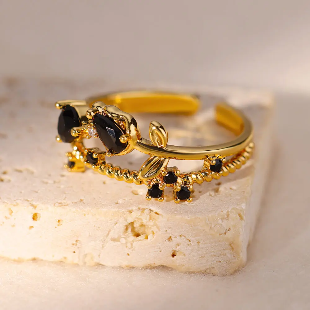 Gold Color Stainless Steel Rings for Women Gold Color Stainless Steel Rings for Women
