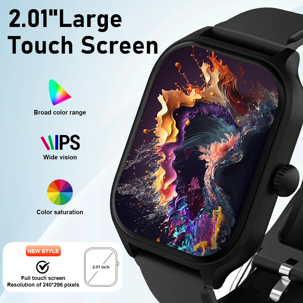 LAXASFIT H9 and H6 Heart Rate Blood Oxygen Monitoring Bluetooth Smart Watch