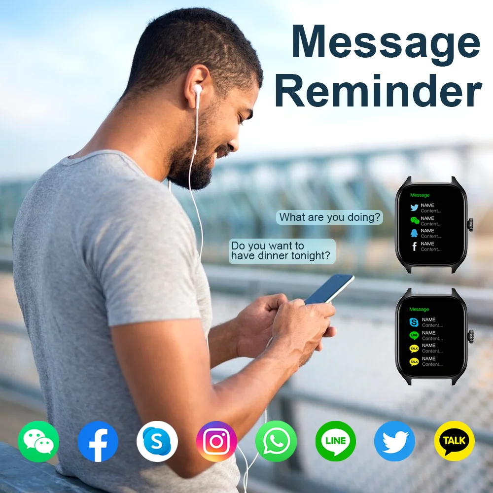 LAXASFIT H9 and H6 Heart Rate Blood Oxygen Monitoring Bluetooth Smart Watch
