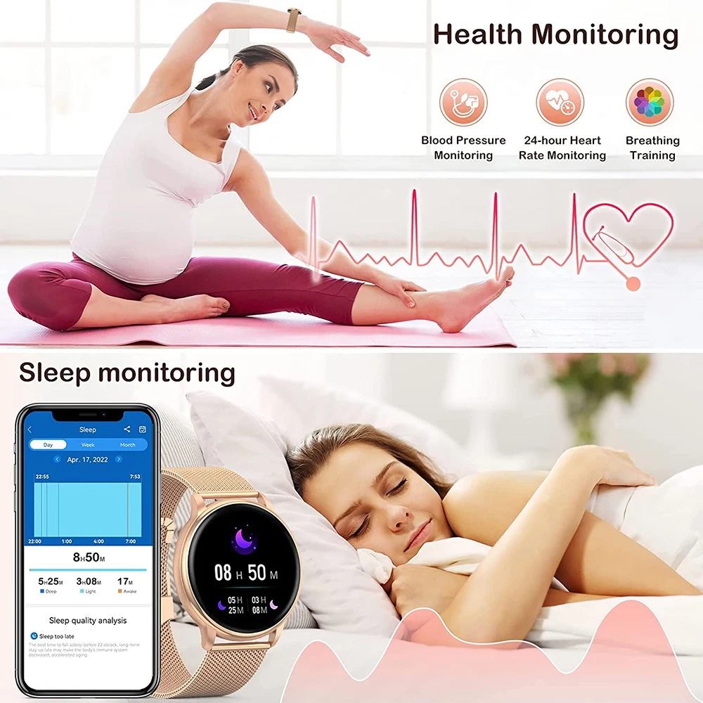MEVADEN Bluetooth Call Sport Fitness Tracker Heart Rate Smartwatch