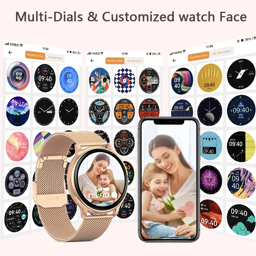 MEVADEN Bluetooth Call Sport Fitness Tracker Heart Rate Smartwatch