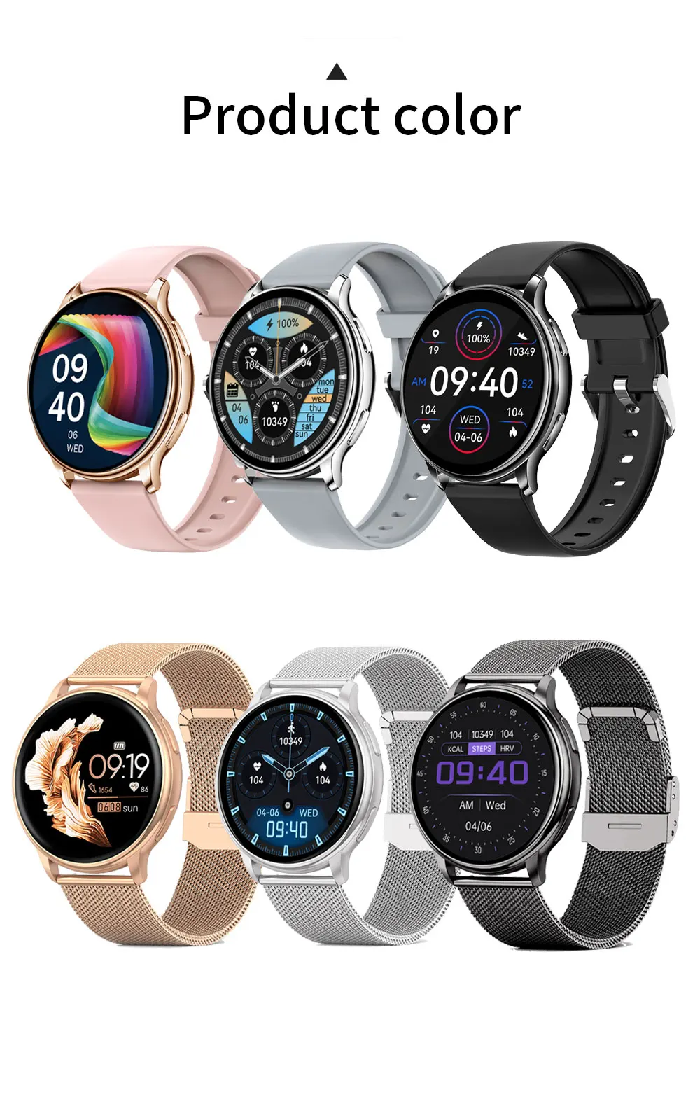 MEVADEN Bluetooth Call Sport Fitness Tracker Heart Rate Smartwatch