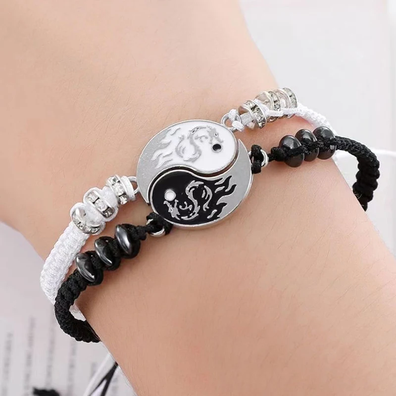 Fashion Dragon Figure Yin Yang Bracelet for women