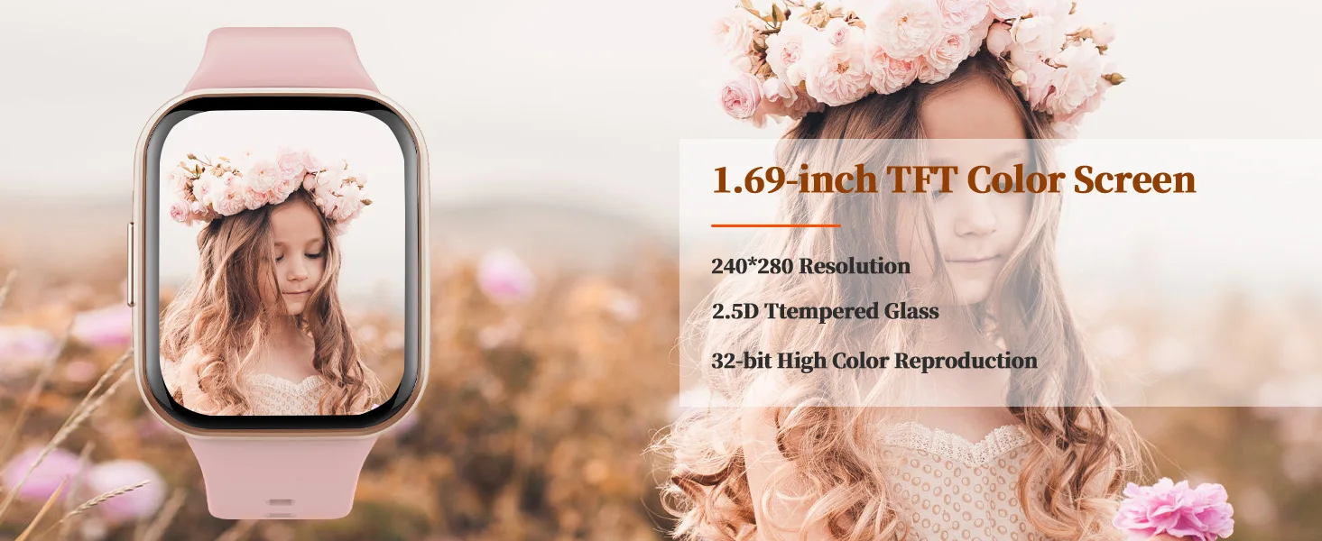 1.69'' Touch Fitness Tracker Watch for Men Women