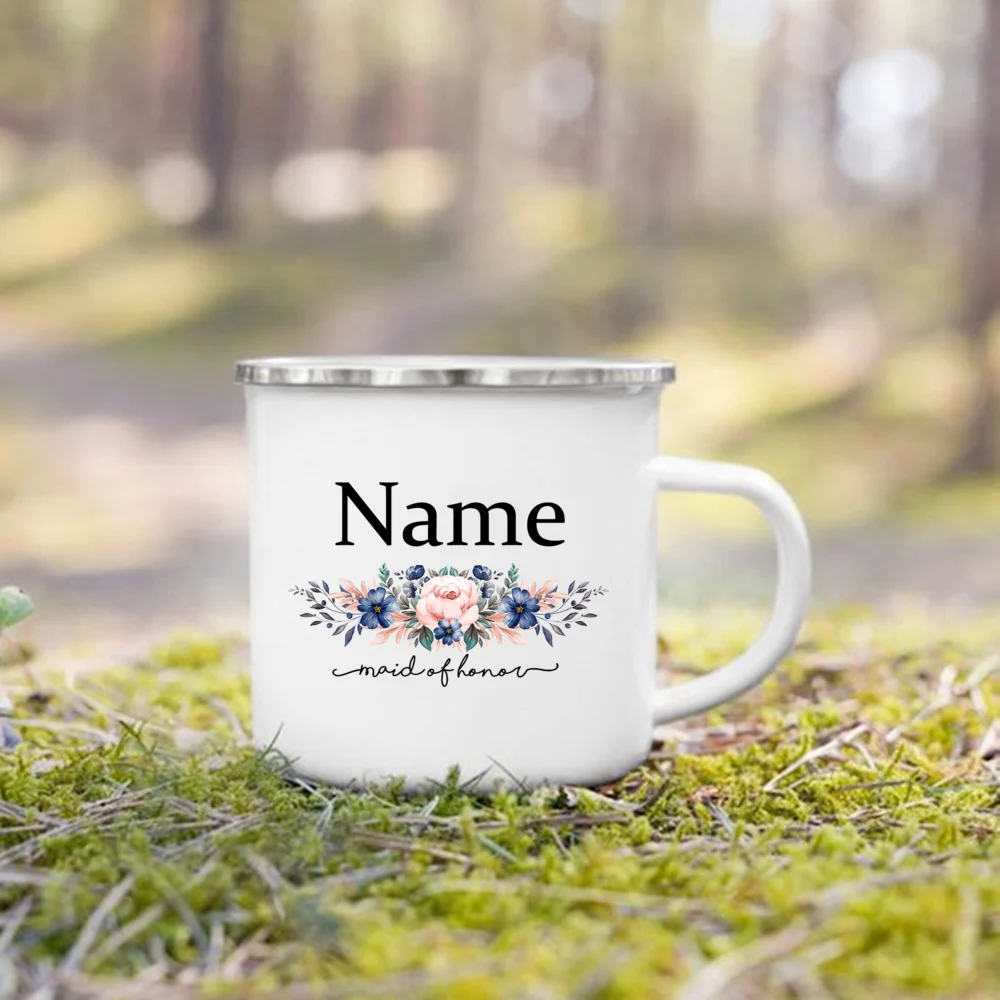 Personalized Maid of Honor Mug Initial Name Cup