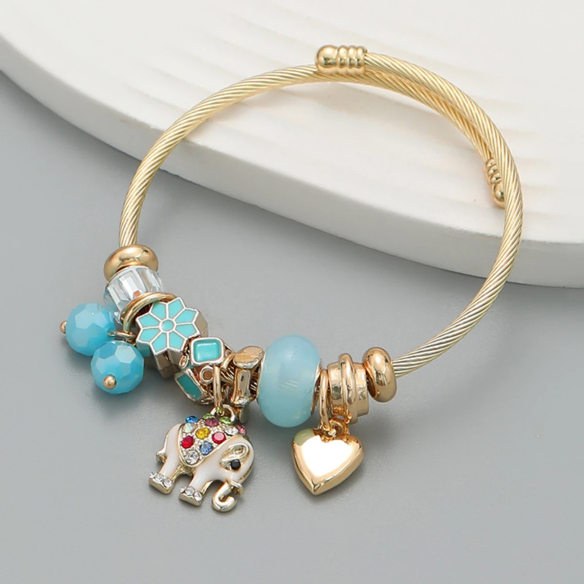 Multi Element Stainless Steel Circle Panjiadora Love Bracelet