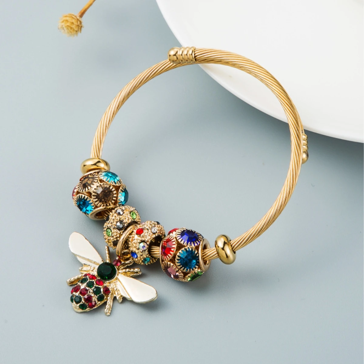 Multi Element Stainless Steel Circle Panjiadora Love Bracelet
