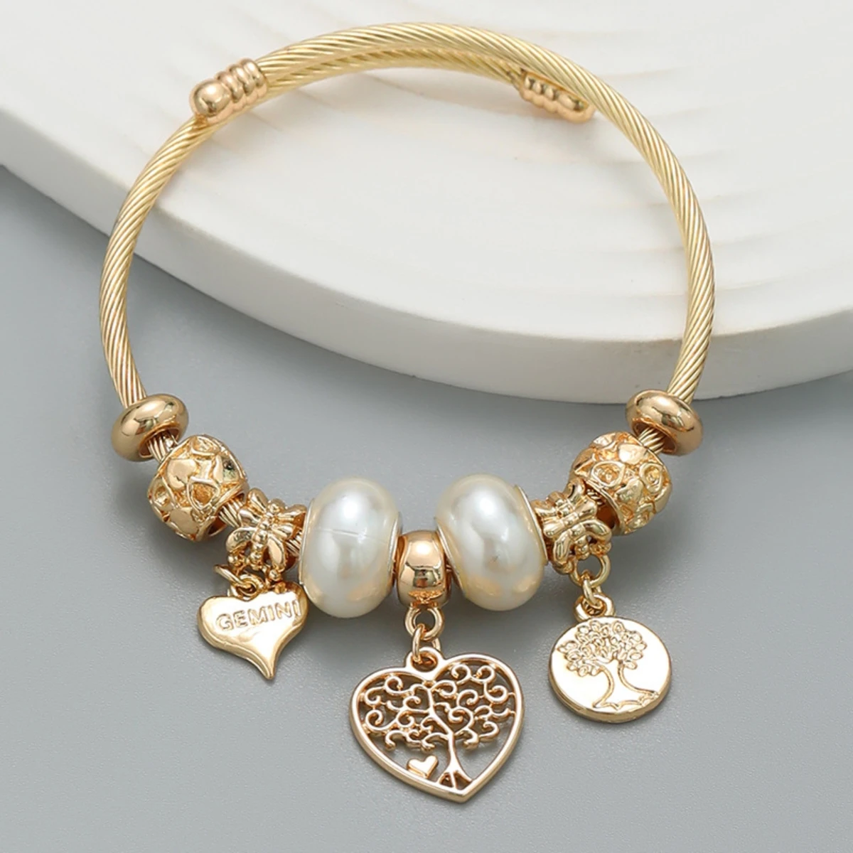 Multi Element Stainless Steel Circle Panjiadora Love Bracelet