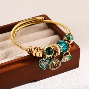 Multi Element Stainless Steel Circle Panjiadora Love Bracelet