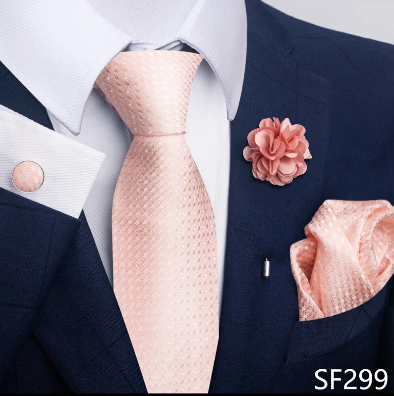 Floral Black Gold NeckTie Pocket Square Cufflinks Brooch Set Floral Black Gold NeckTie Pocket Square Cufflinks Brooch Set
