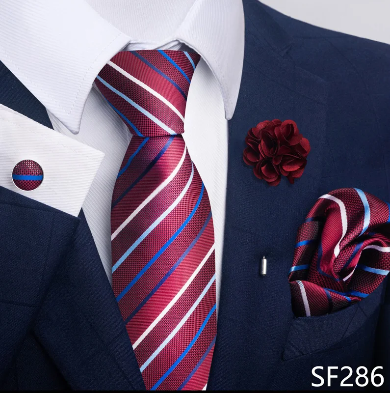 Floral Black Gold NeckTie Pocket Square Cufflinks Brooch Set Floral Black Gold NeckTie Pocket Square Cufflinks Brooch Set