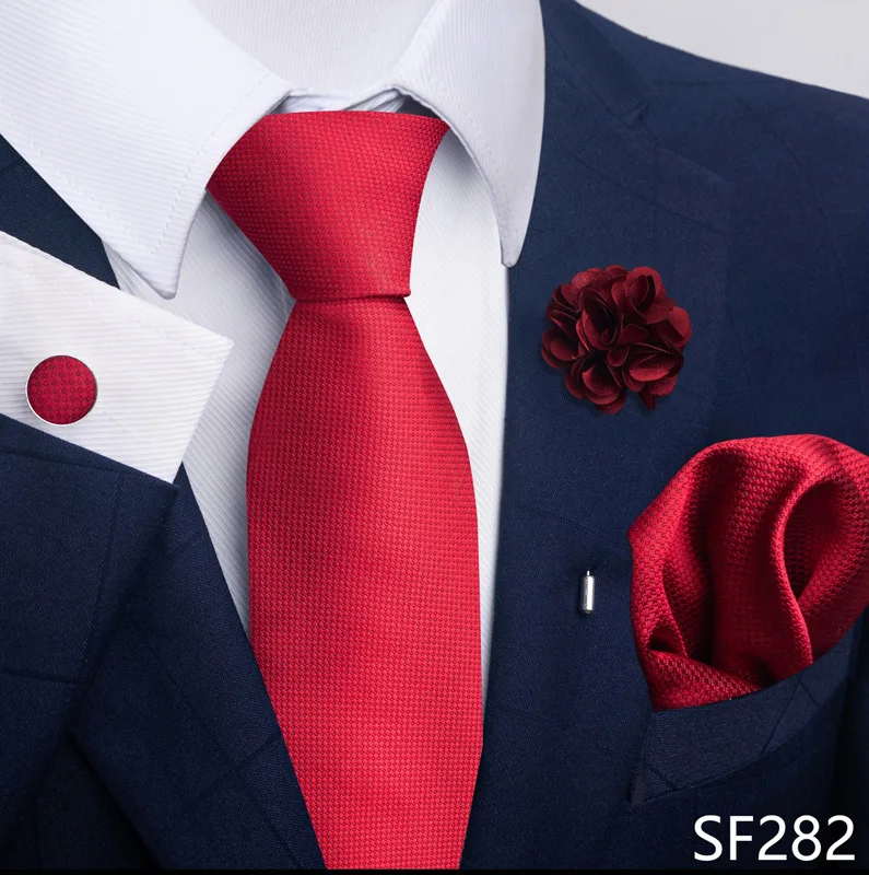 Floral Black Gold NeckTie Pocket Square Cufflinks Brooch Set Floral Black Gold NeckTie Pocket Square Cufflinks Brooch Set