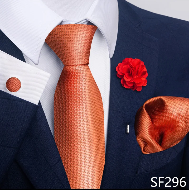 Floral Black Gold NeckTie Pocket Square Cufflinks Brooch Set Floral Black Gold NeckTie Pocket Square Cufflinks Brooch Set