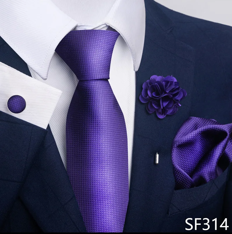 Floral Black Gold NeckTie Pocket Square Cufflinks Brooch Set Floral Black Gold NeckTie Pocket Square Cufflinks Brooch Set
