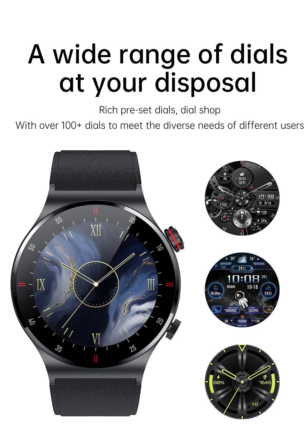 1.43inch Screen Doogee V Max Plus DK10 V31 GT V30T Smart Watch Men