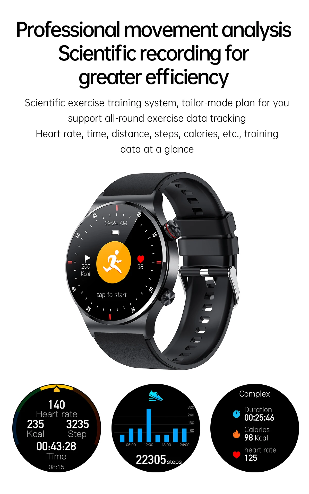 1.43inch Screen Doogee V Max Plus DK10 V31 GT V30T Smart Watch Men