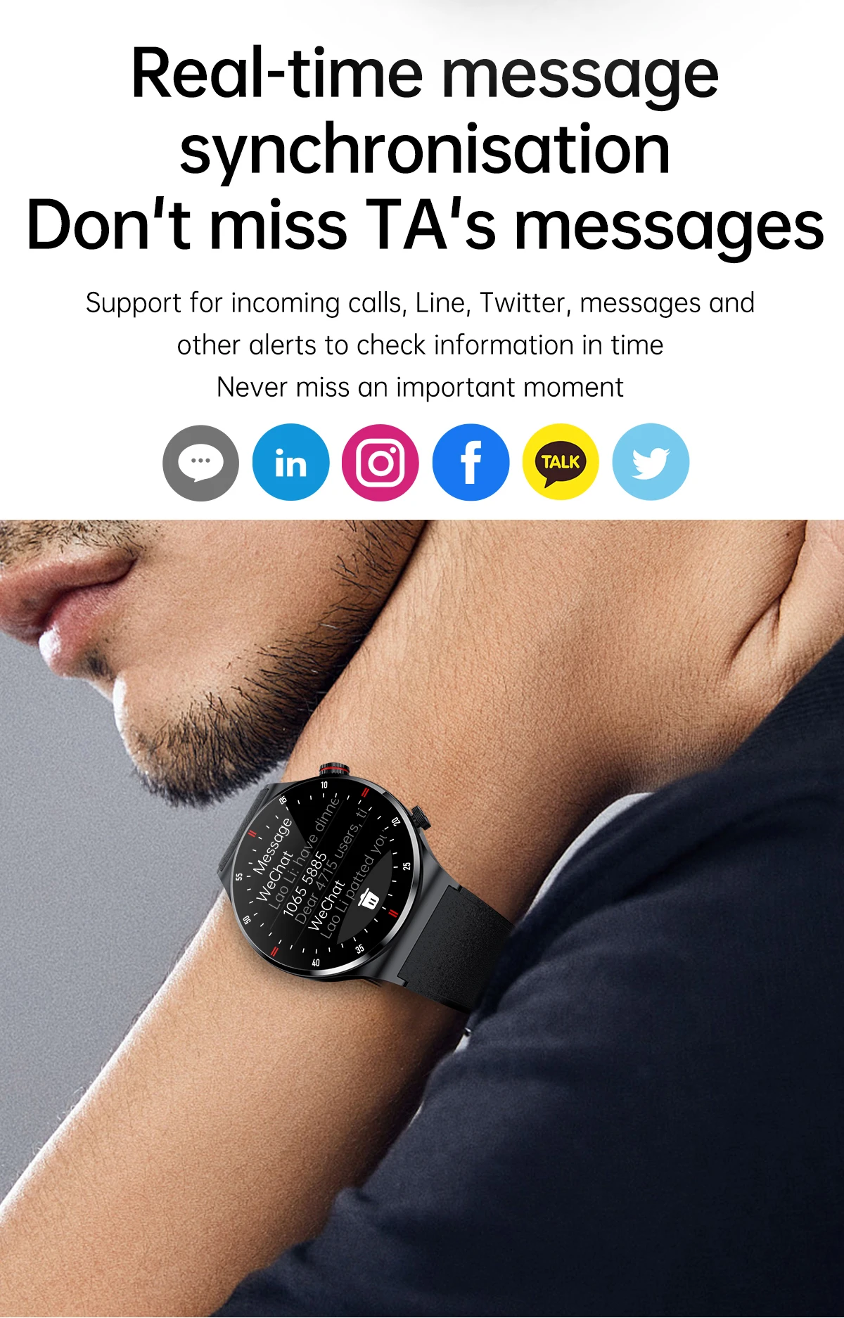 1.43inch Screen Doogee V Max Plus DK10 V31 GT V30T Smart Watch Men