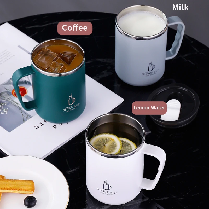 500ml Stainless Steel Water Bottle Double Layers Coffee Mug