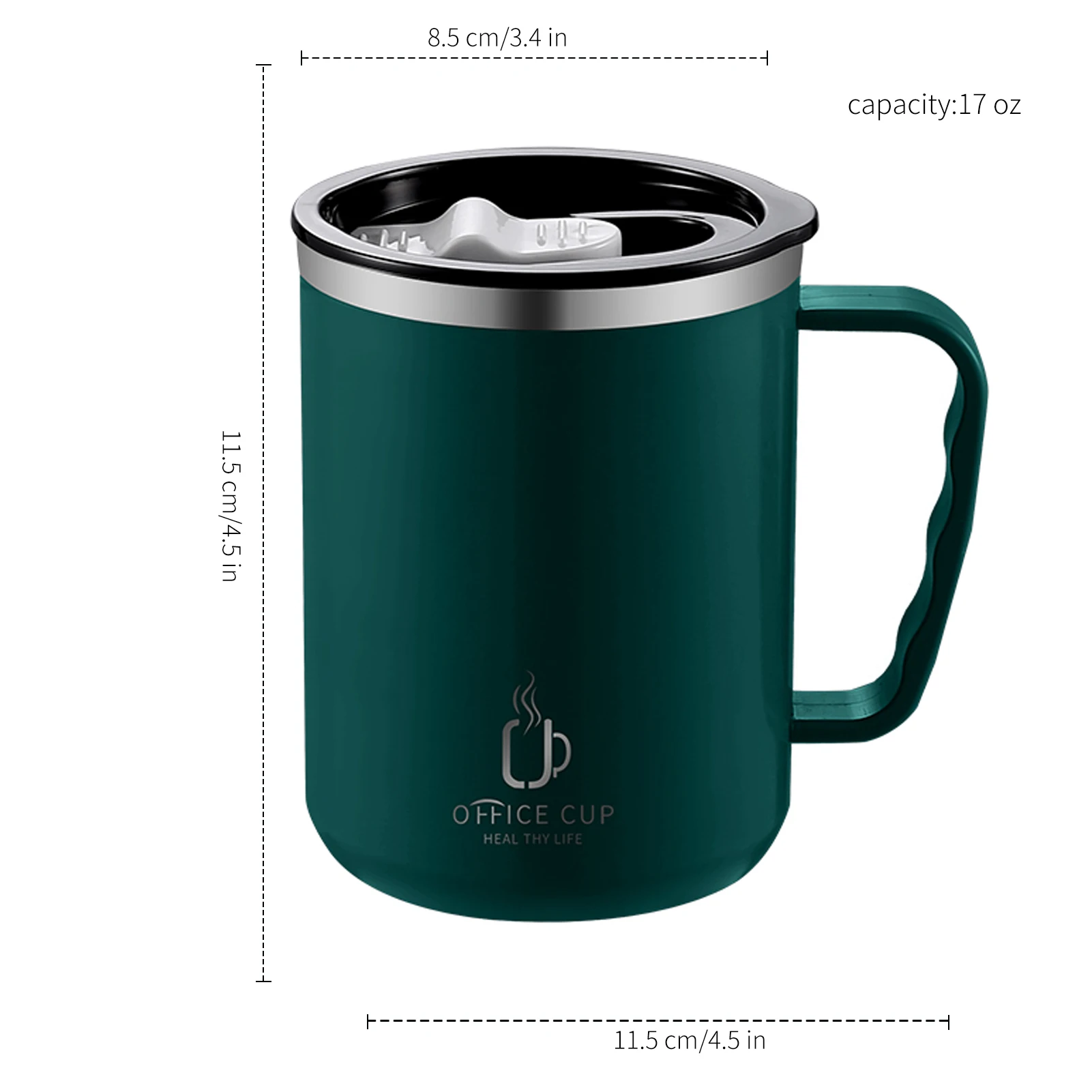 500ml Stainless Steel Water Bottle Double Layers Coffee Mug
