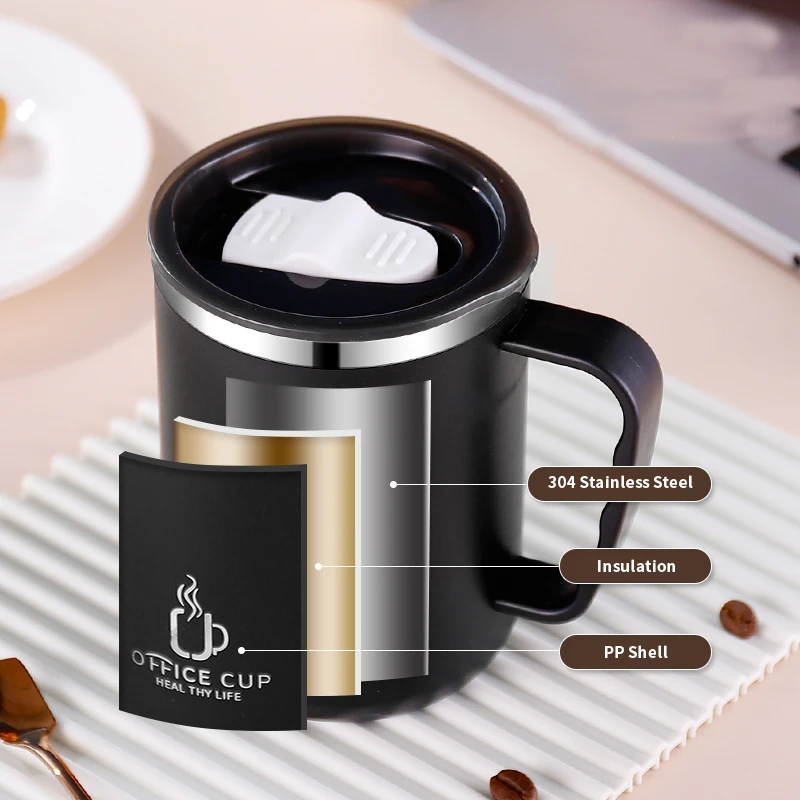500ml Stainless Steel Water Bottle Double Layers Coffee Mug