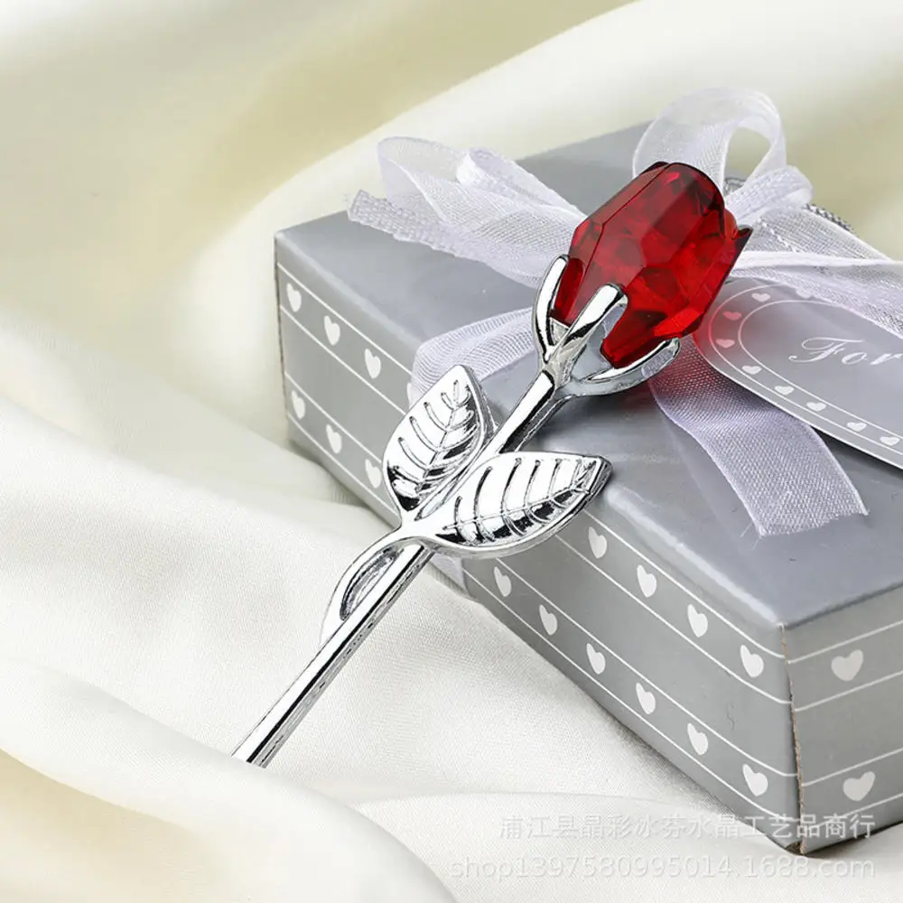 Crystal Glass Rose Artificial Flower Valentines Day Gift Crystal Glass Rose Artificial Flower Valentines Day Gift