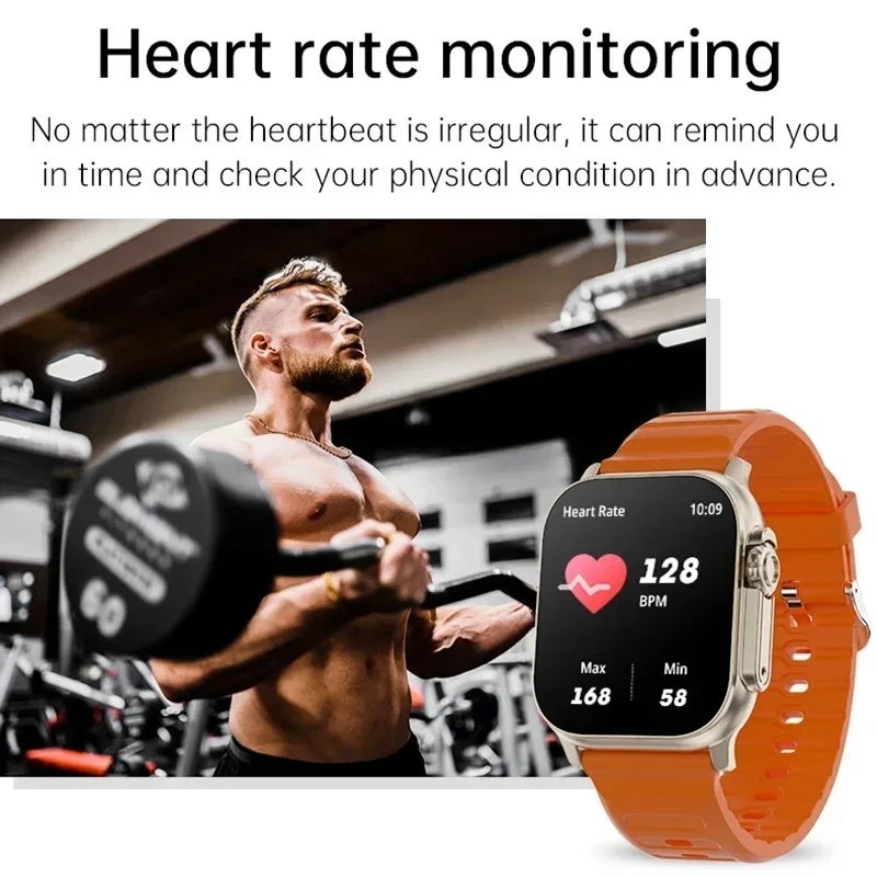 LAXASFIT T900Ultra Bluetooth Call Heart Rate Monitor Smartwatch