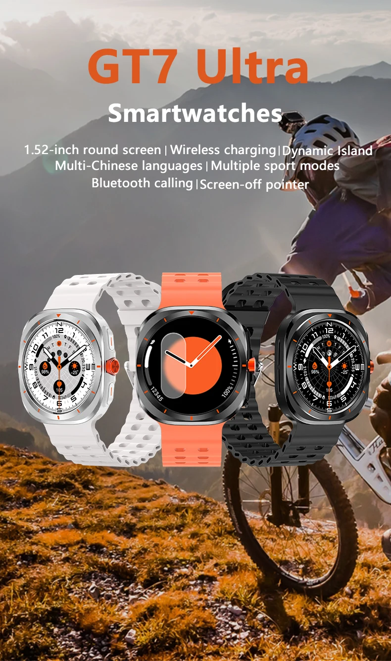 LAXASFIT Watch 7 Ultra Bluetooth Call HD AMOLED Fitness Tracker Smartwatch