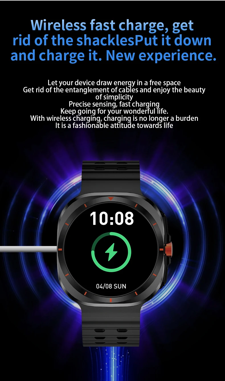 LAXASFIT Watch 7 Ultra Bluetooth Call HD AMOLED Fitness Tracker Smartwatch