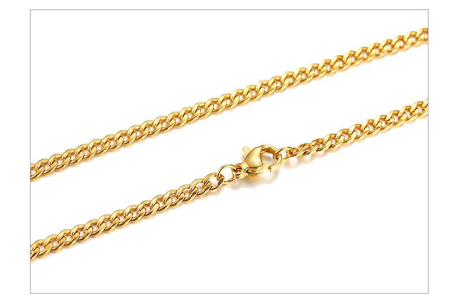 Vnox Stainless Steel Cuban Link Chain Necklace for Husband