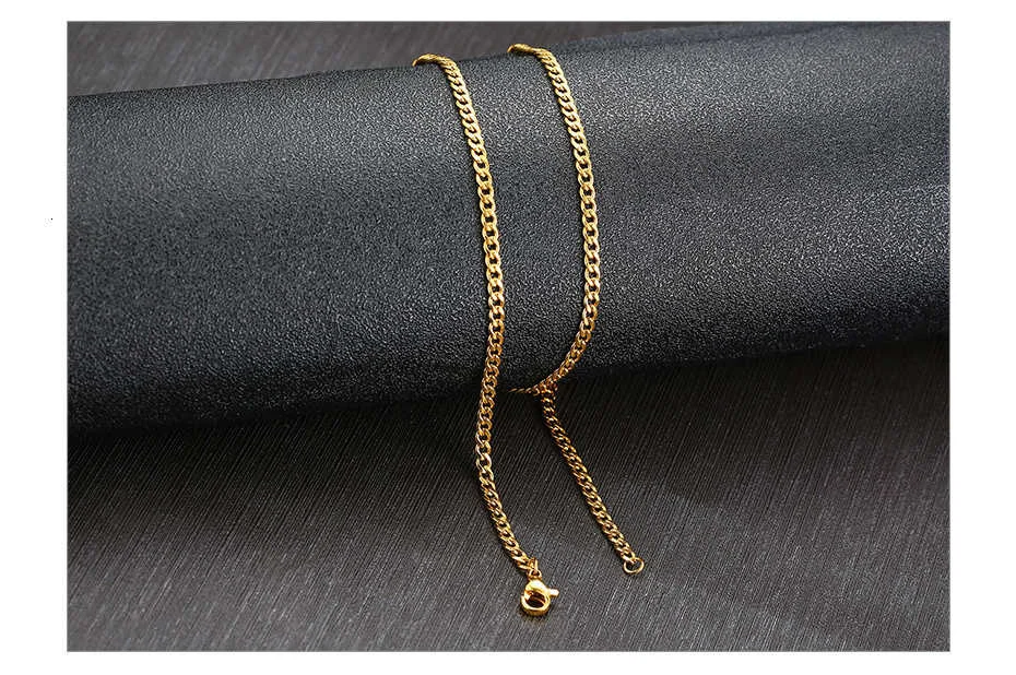 Vnox Stainless Steel Cuban Link Chain Necklace for Husband