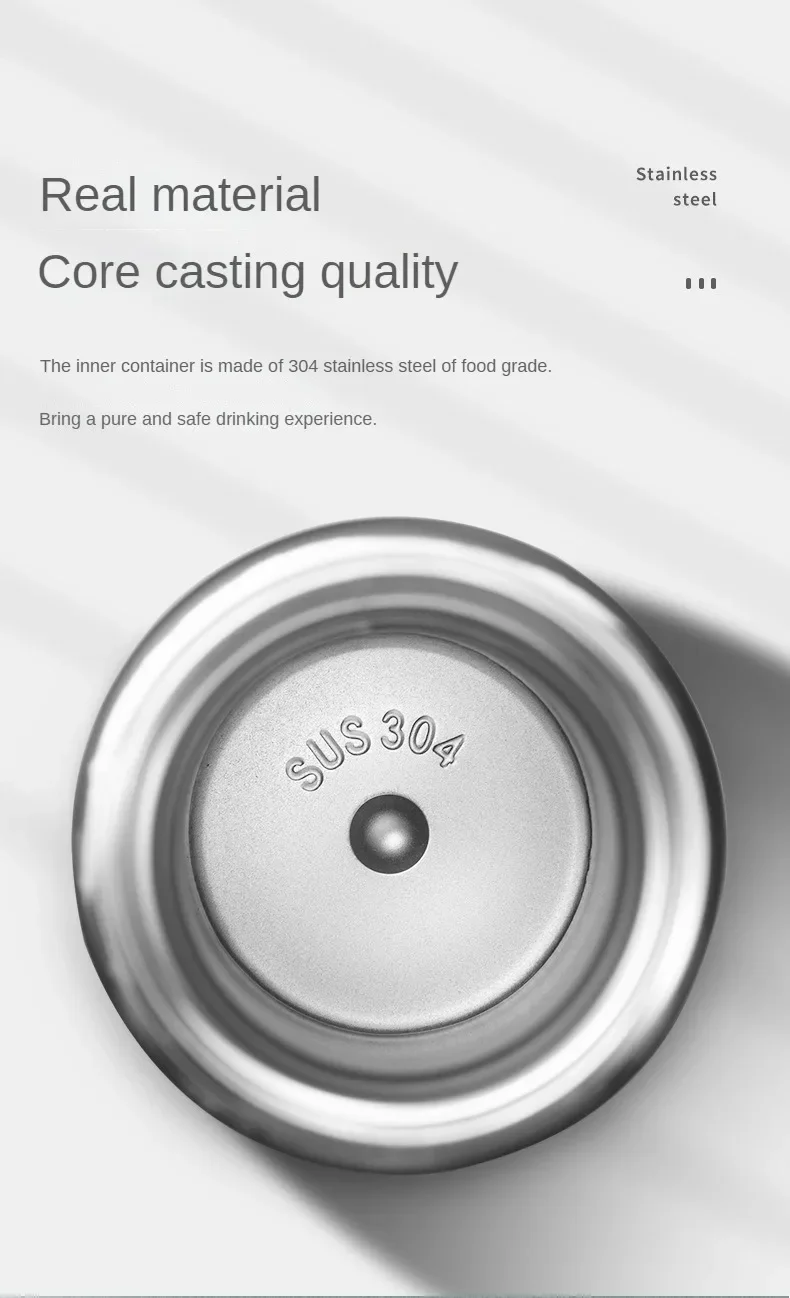 500ml Stainless Steel Thermos Bottle with Digital Temperature Display