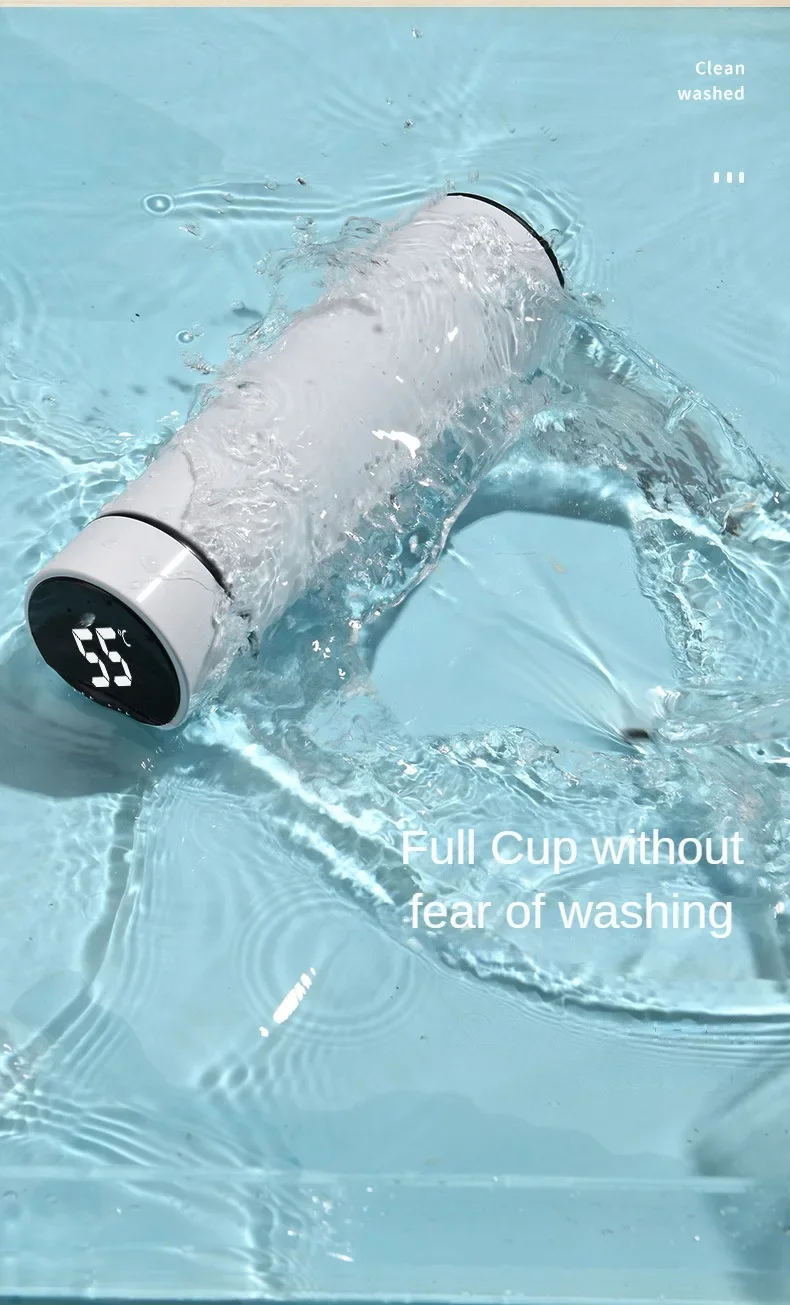 500ml Stainless Steel Thermos Bottle with Digital Temperature Display