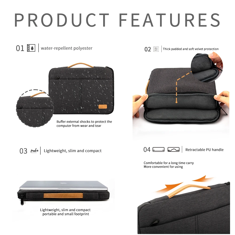 Laptop Sleeve bag For Macbook HP Dell Acer