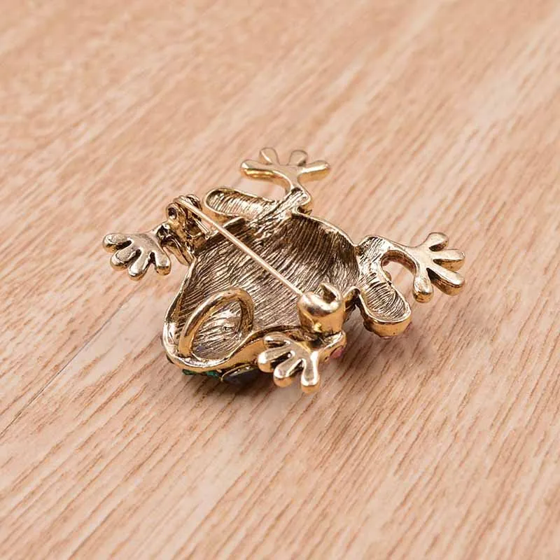 Blue Crystal Rhinestone Peacock Brooch Jewelry Pin