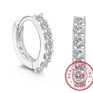10mm luxury Zircon Hoop Earrings for Grils