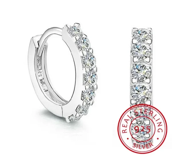 10mm luxury Zircon Hoop Earrings for Grils
