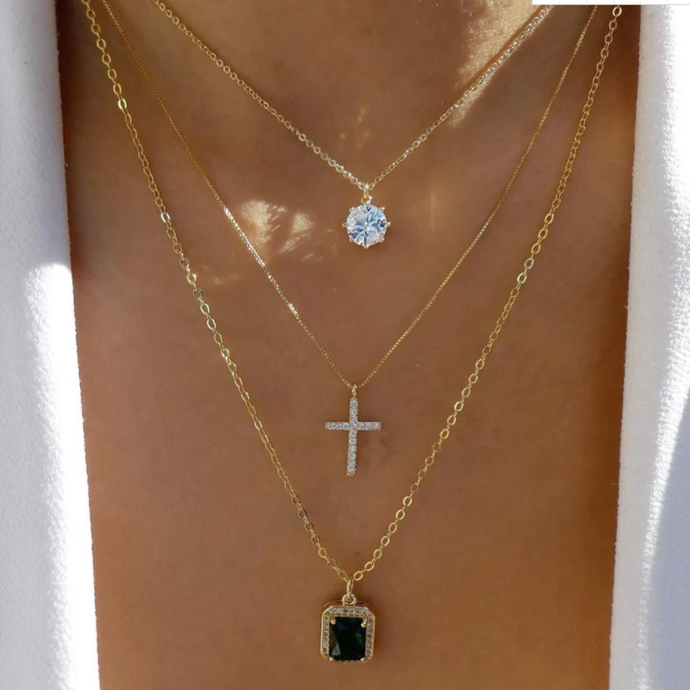 Vintage Gold Color Multiple Styles Necklace For Women