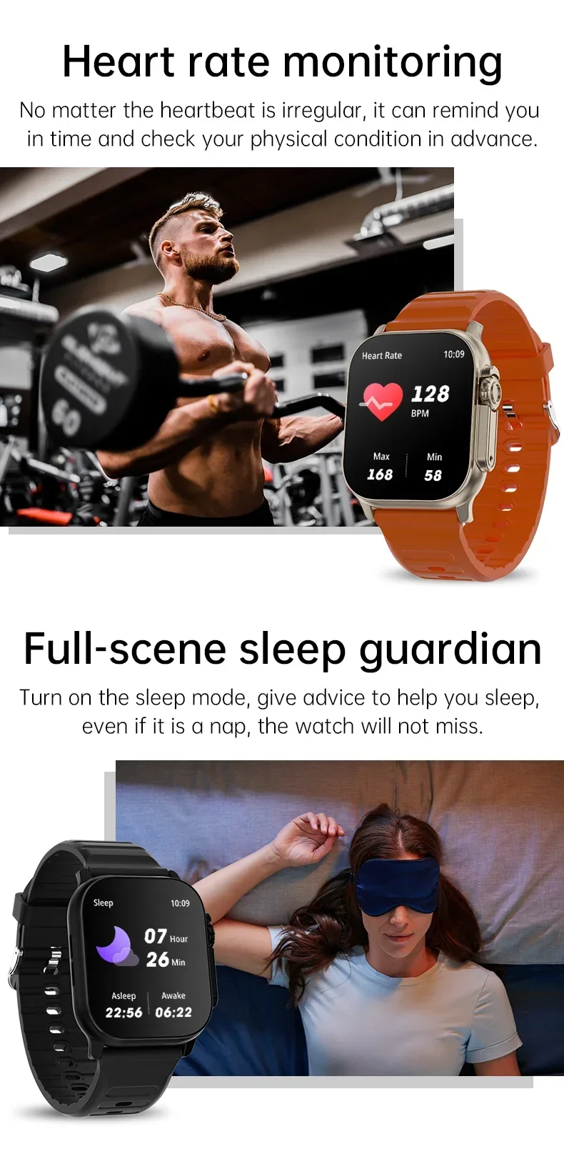 T900 Ultra 2 AMOLED Screen NFC Compass Waterproof Smart Watch